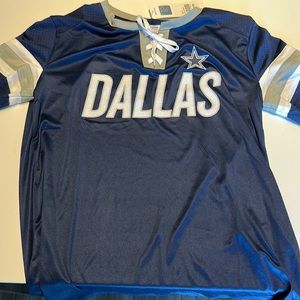NWT Dallas Cowboys Glitter Shirt - Size Medium